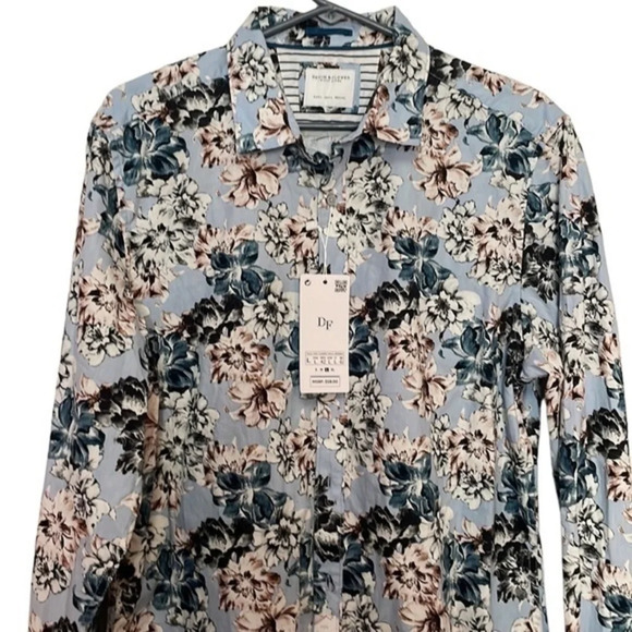 New with Tags Denim & Flower 100%‎ Cotton Button Down Shirt Size Large (L) - Picture 3 of 11
